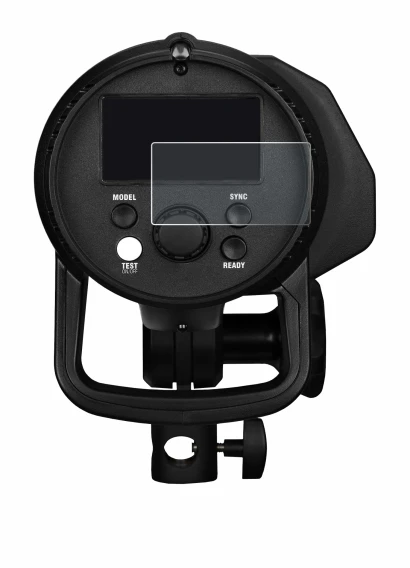 Image of the device Profoto B1X with a wide variety of screen protectors.