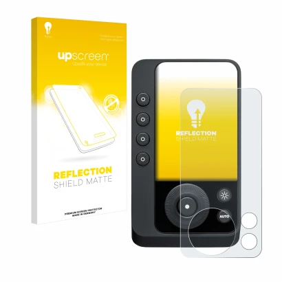 Front side of a product packaging with the brand logo upscreen. Next to it is the device Profoto Connect Pro shown with the co