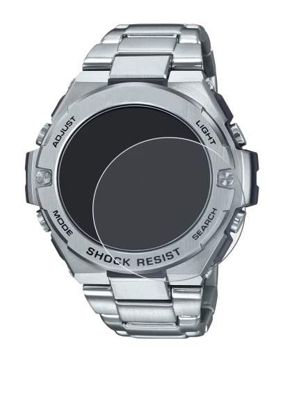 Image of the device Casio G-Shock GST-B500D-1A with a wide variety of screen protectors.
