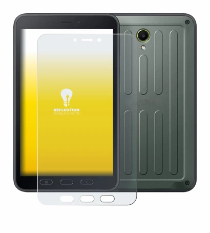 Image of the device Samsung Galaxy Tab Active 5 (portrait) with a wide variety of screen protectors.