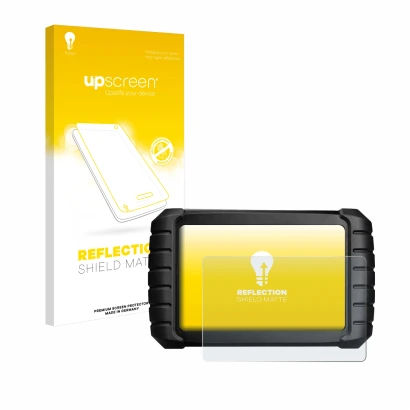 Front side of a product packaging with the brand logo upscreen. Next to it is the device iCarsoft CR Max BT (2024) shown with 