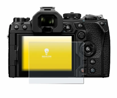 Image of the device Olympus OM System OM-1 Mark II with a wide variety of screen protectors.