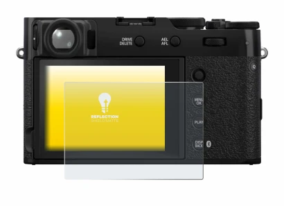 Image of the device Fujifilm X100VI with a wide variety of screen protectors.