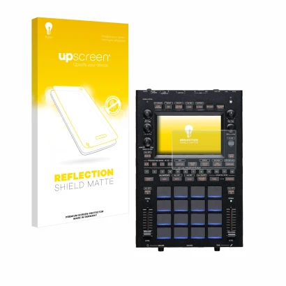 Front side of a product packaging with the brand logo upscreen. Next to it is the device KORG KAOSS Replay shown with the corr