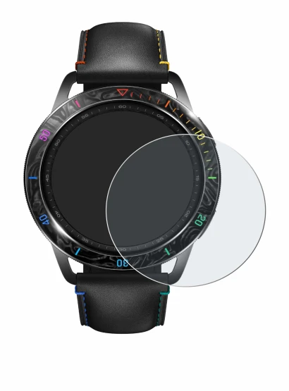 Image of the device Xiaomi Watch S3 with a wide variety of screen protectors.