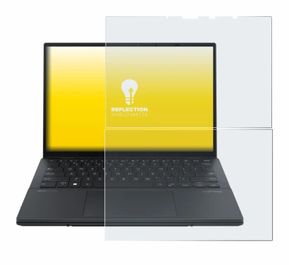 Image of the device ASUS ZenBook Duo OLED 2024 UX8406 with a wide variety of screen protectors.