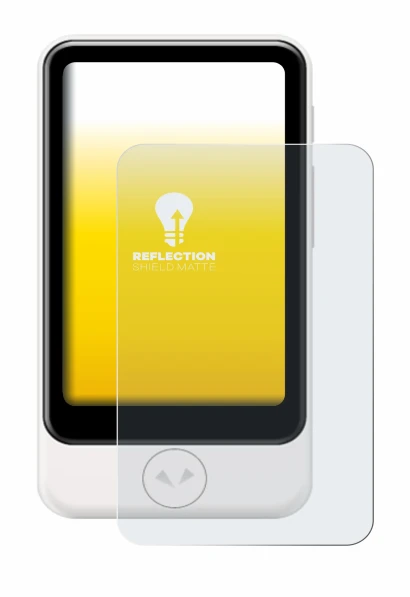 Image of the device Pocketalk Plus with a wide variety of screen protectors.