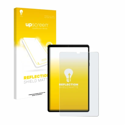 Front side of a product packaging with the brand logo upscreen. Next to it is the device Lenovo Legion Tab shown with the corr