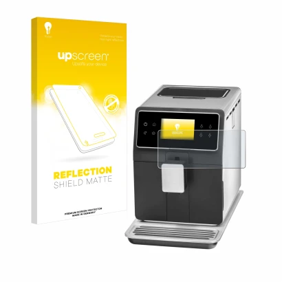 Front side of a product packaging with the brand logo upscreen. Next to it is the device WMF Perfection 840L shown with the co