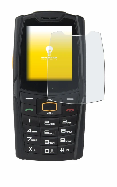 Image of the device AGM M6 with a wide variety of screen protectors.