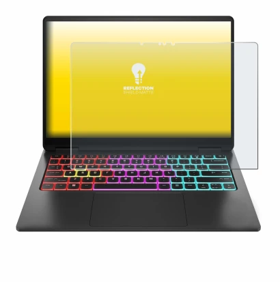 Image of the device HP Omen Transcend 14 with a wide variety of screen protectors.