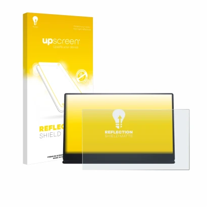 Front side of a product packaging with the brand logo upscreen. Next to it is the device Dell P1424H shown with the correspond