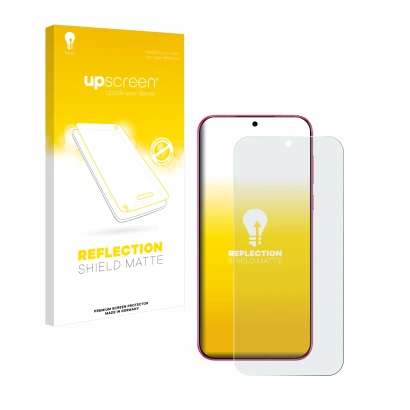 Front side of a product packaging with the brand logo upscreen. Next to it is the device Huawei Pura 70 shown with the corresp