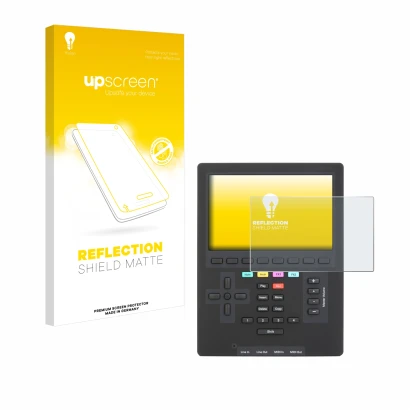 Front side of a product packaging with the brand logo upscreen. Next to it is the device Polyend Tracker Mini shown with the c