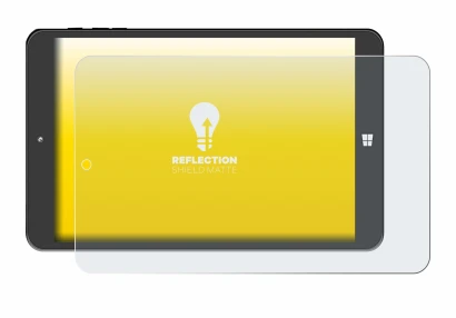 Image of the device SZTPS Tablet 8" with a wide variety of screen protectors.
