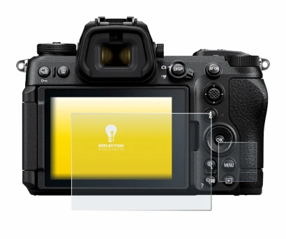 Image of the device Nikon Z6 III with a wide variety of screen protectors.