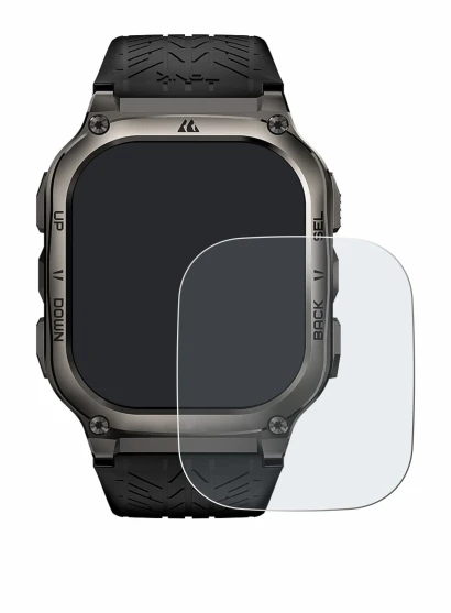 Image of the device Kospet Tank M3 with a wide variety of screen protectors.