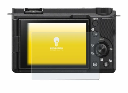 Image of the device Sony Alpha ZV-E10 II with a wide variety of screen protectors.