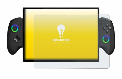 Image of the device OneXPlayer X1 with a wide variety of screen protectors.