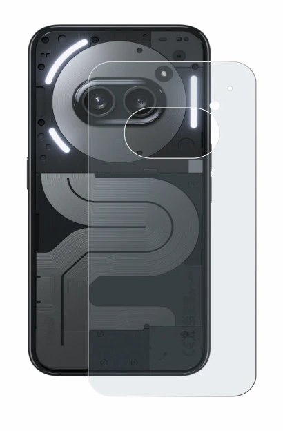 Image of the device Nothing Phone (2a) Plus (Back) with a wide variety of screen protectors.