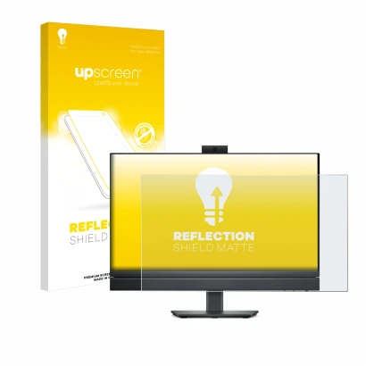 Front side of a product packaging with the brand logo upscreen. Next to it is the device Dell OptiPlex 7420 All-in-One shown w