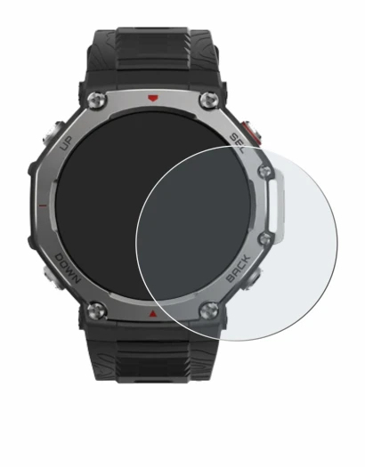 Image of the device Huami Amazfit T-Rex 3 with a wide variety of screen protectors.