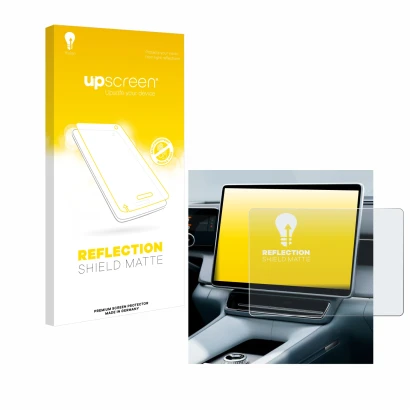 Front side of a product packaging with the brand logo upscreen. Next to it is the device Polestar 4 2025 shown with the corres