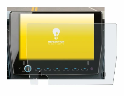 Image of the device Xzent F-285 with a wide variety of screen protectors.