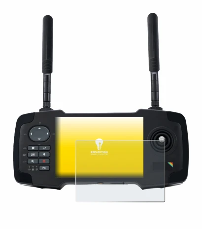 Image of the device Toslon XR500 with a wide variety of screen protectors.