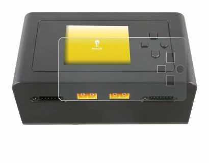 Image of the device Gens Ace IMARS D300 with a wide variety of screen protectors.