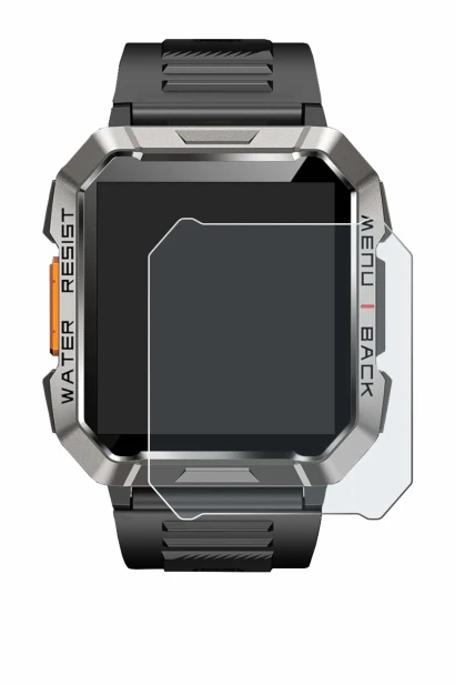 Image of the device Baolubao W60 with a wide variety of screen protectors.