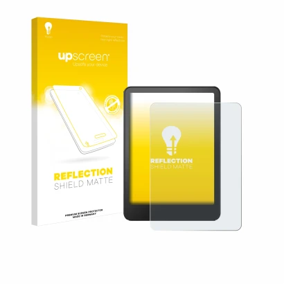 Front side of a product packaging with the brand logo upscreen. Next to it is the device Amazon Kindle Colorsoft Signature Edi