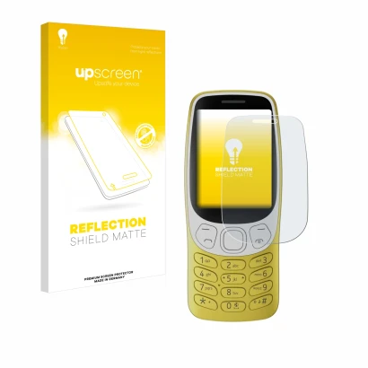 Front side of a product packaging with the brand logo upscreen. Next to it is the device Nokia 3210 shown with the correspondi