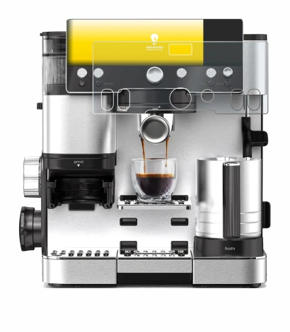 Image of the device Ninja Luxe Cafe Essential with a wide variety of screen protectors.