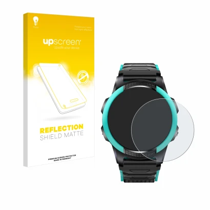 Front side of a product packaging with the brand logo upscreen. Next to it is the device SaveFamily Slim 4G shown with the cor