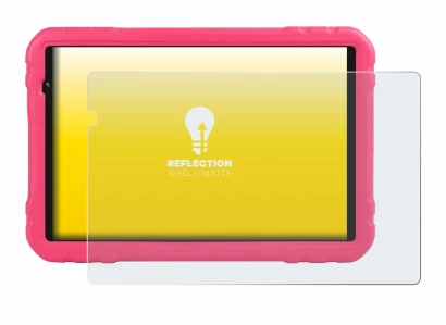 Image of the device Juedur R500 10" with a wide variety of screen protectors.