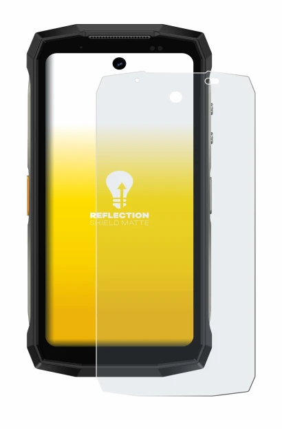 Image of the device Ulefone Armor Mini 20 Pro with a wide variety of screen protectors.