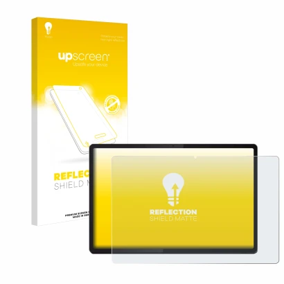 Front side of a product packaging with the brand logo upscreen. Next to it is the device Lenovo Idea Tab Pro 12.7" shown with 