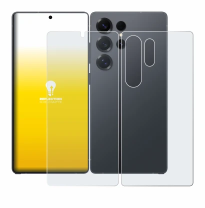 Image of the device Samsung Galaxy S25 Ultra (Front+Back) with a wide variety of screen protectors.