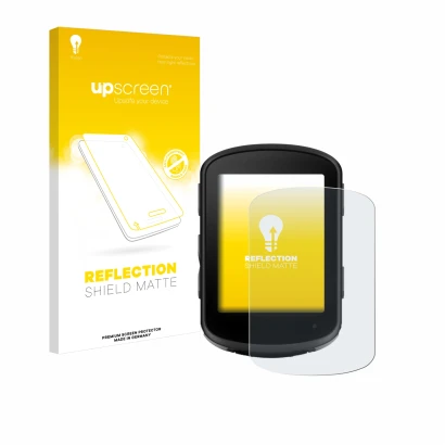 Front side of a product packaging with the brand logo upscreen. Next to it is the device Garmin Edge 540 Solar shown with the
