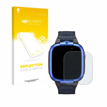 Front side of a product packaging with the brand logo upscreen. Next to it is the device Xiaomi Mibro Kids Z3 shown with the c