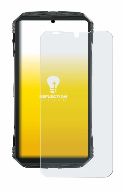 Image of the device Doogee S Punk Pro with a wide variety of screen protectors.