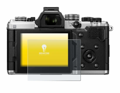 Image of the device OM System OM-3 with a wide variety of screen protectors.