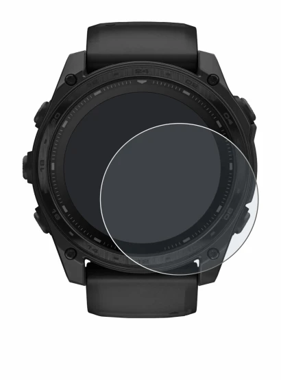 Image of the device Garmin Tactix 8 Solar (51 mm) with a wide variety of screen protectors.