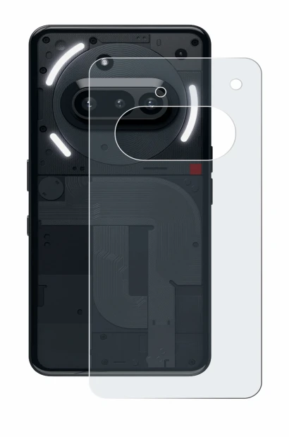 Image of the device Nothing Phone (3a) (Back) with a wide variety of screen protectors.
