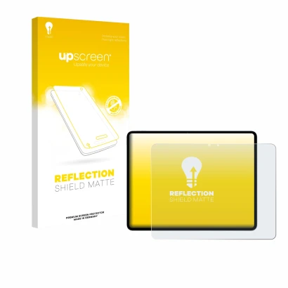 Front side of a product packaging with the brand logo upscreen. Next to it is the device Apple iPad Air 13" M3 2025 shown with