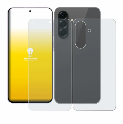 Image of the device Samsung Galaxy A56 5G (Front+Back) with a wide variety of screen protectors.