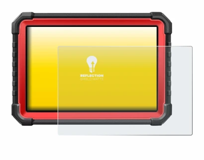 Image of the device Launch X-431 PRO3S+ V5.0 with a wide variety of screen protectors.