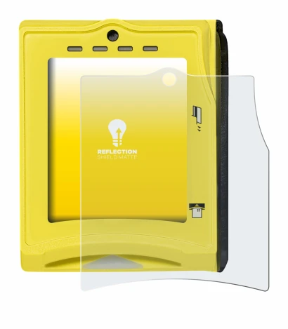 Image of the device Nayax VPOS TOUCH with a wide variety of screen protectors.