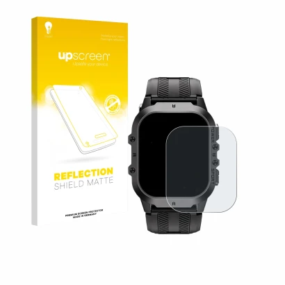 Front side of a product packaging with the brand logo upscreen. Next to it is the device Oukitel BT20 1.96" shown with the cor